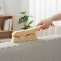 Bed Brush Gentle Bristles Dusting Brush Handheld Cleaning Broom for Bedding, Upholstery, Car Interior