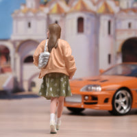 1:18 Scale Girl Figure Realistic Girl Figure Model Tiny Miniature Figurine for Diorama