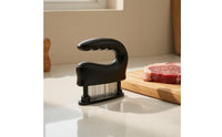 Meat Tenderizer Easy Grip Meat Tenderizer with Stainless Steel Space-Saving Kitchen Tool for Marinade Marinating