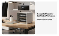 Multi-Drawer Desk Organizer Clutterunobstructed Solution for Workstation, Professionals