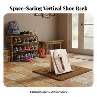 Space-Saving Narrow Shoe Rack Modular Design Stackable Shoe Rack Easy Assembly Sturdy and Stable for Families, Homeowners, Hallway, Bedroom, Dorm Room, Closet