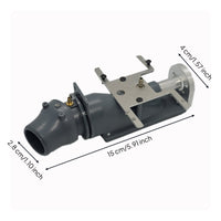 RC Boat Jet Thruster with Backward Pump 26 Mm Water-Jet Propulsion Unit with Steering Servo Frame High-Speed for Hobbyists