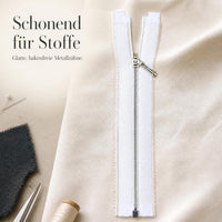 Miniature Metal Open-End Zippers for Doll Clothes and Craft Projects