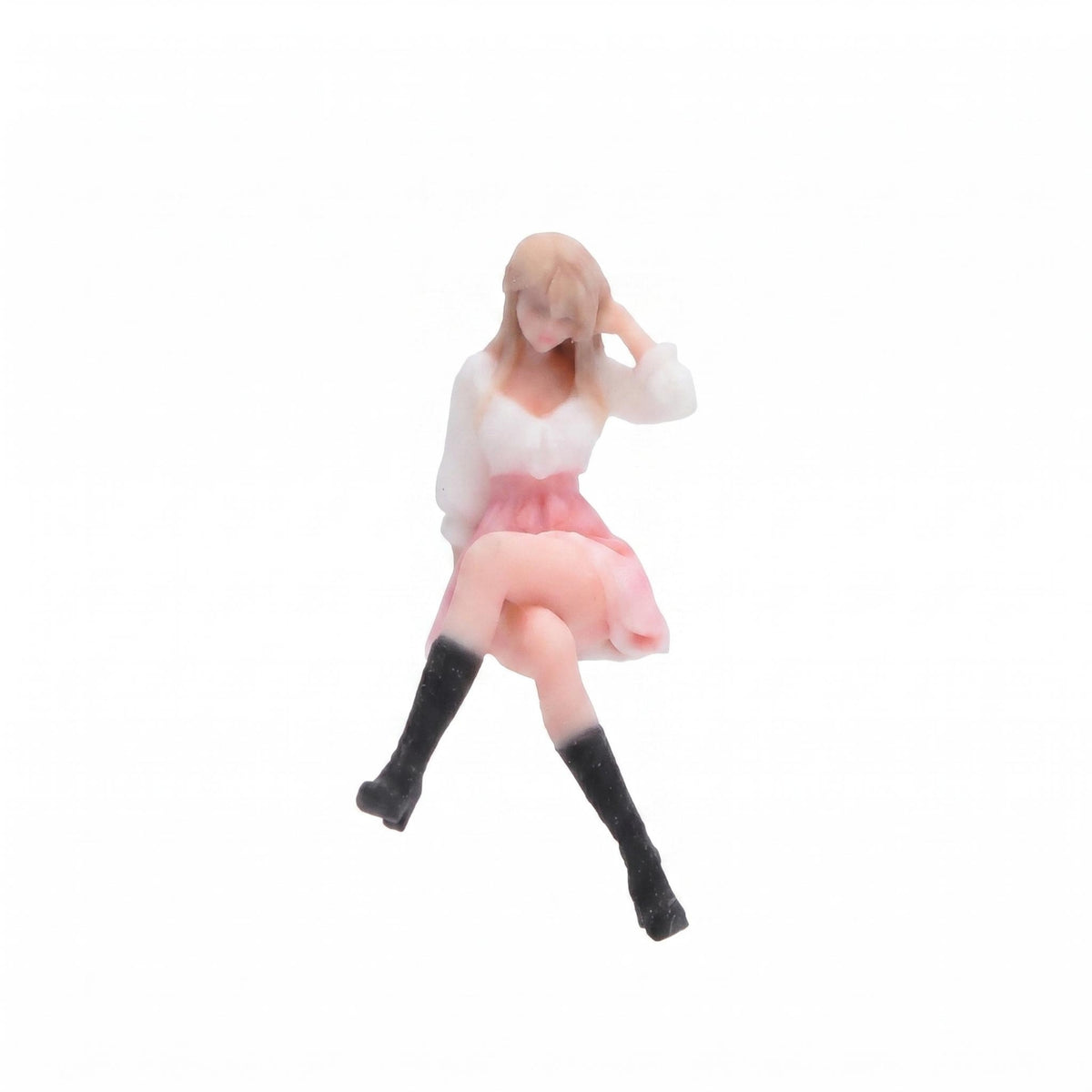 1/64 Scale Figurine 3D Printed Hand-Painted Resin Miniature Figure True-to-Life Pose Model Person for Diorama