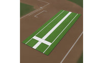 Baseball Hitting Mat Featuring Plate Markings Markings 5mm Batting Mat with Home Plates Outdoor for Softball Athletes, Backyard