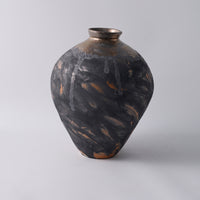Ceramic Vase with Narrow Neck Decorative Distressed Ceramic Vase Rustic Vessel for Living Room