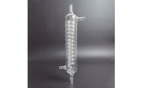 Spiral Condenser Clear Coiled Condenser Cylindrical for Distillation, Scientific Workspace