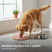 Silicone Slow Feeder Mat Safe Suction Cup Lick Mat Easy to Clean for Dogs