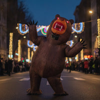 Inflatable Bear Costume Full Body Bear Character Costume Oversized Inflate Jumpsuit for Adults