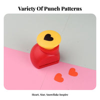 Educational Craft Punch Multiple Shapes Available Shaped Hole Punch Easy to Use for Crafters, Students, DIY Projects, Card Making, Classroom