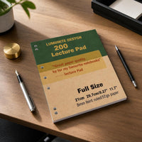 A4 Kraft Paper Notebook, 55gsm Thin Crisp Pages, Large Capacity Loose-Leaf Journal for Students