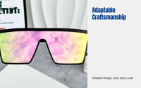Oversized Grunge Sunglasses, Full Frame, Stylish, Outdoor Cycling, Streetwear