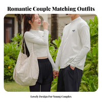 women's Protection Aquatic Top Quick-Dry Pair Matching Sun Shirt Two-Piece Wetsuit High Elasticity Long Sleeve Sun Shirt