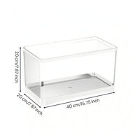 Desktop Aquarium Easy-Drain Aquarium with Drainage Aquatic Pet Tank with Lid Transparent Plastic for Beginners, Office