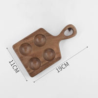 Beech Wood Egg Tray Polished Finish Kitchenware Artisanally Made for Restaurant