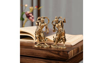 Warrior Figurine Antique-Style Tabletop Ornament Tabletop Sculpture with Base Detailed Statue Classic for Collectors, Home Decor