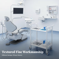 Beauty Salon Service Cart Locking Wheels Beauty Salon Trolley Sturdy Material Instrument Storage Trolley for Beauticians, Oral Health Facility