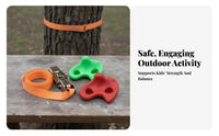 10 Pieces Non-Slip Texture Tree Climbing Holds Easy to Install Plastic Climbing Grips Strong and Long-Lasting Rock Wall Hand Holds Bright Colors for Families, Adults, Parents, Backyard, Adventure Gym, Indoor