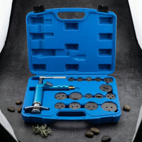 Air Pressure Assisted Brake Caliper Piston Reset Tool Kit Universal Pneumatic Brake Caliper Tool Kit Heavy Duty Professional for Mechanics, DIYers, Auto Repair Shop, Garage