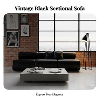 Armless Sofa Module sectional Design Upholstered Middle Module Retro Inspired Living Room Furniture for Homeowners, Families, Salon, Hotel Lobby, Office