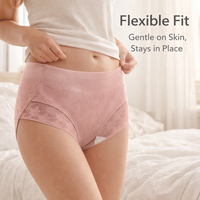 Underwear Women High Cut Knickers Multipack with Gusset for Hygiene, Jacquard Weave Pants for Everyday Wear, Breathable