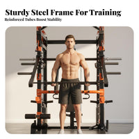 Complete Home Gym Station Commercial Grade Complete Home Fitness Setup Heavy Duty Multi-Station Workout Machine for Fitness Enthusiasts, Bodybuilders