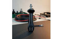 2 Pieces Long-Lasting Rubber Grip Wood Grabber Control Handle Wear Resistant Hydraulic Control Joystick Easy Installation Machine Parts High Performance for Machinery Repair Workers