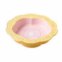 Anti-Tip Ceramic Pet Bowl with Wood Stand Easy to Clean Raised Ceramic Pet Bowl Dishwasher Safe for Kittens