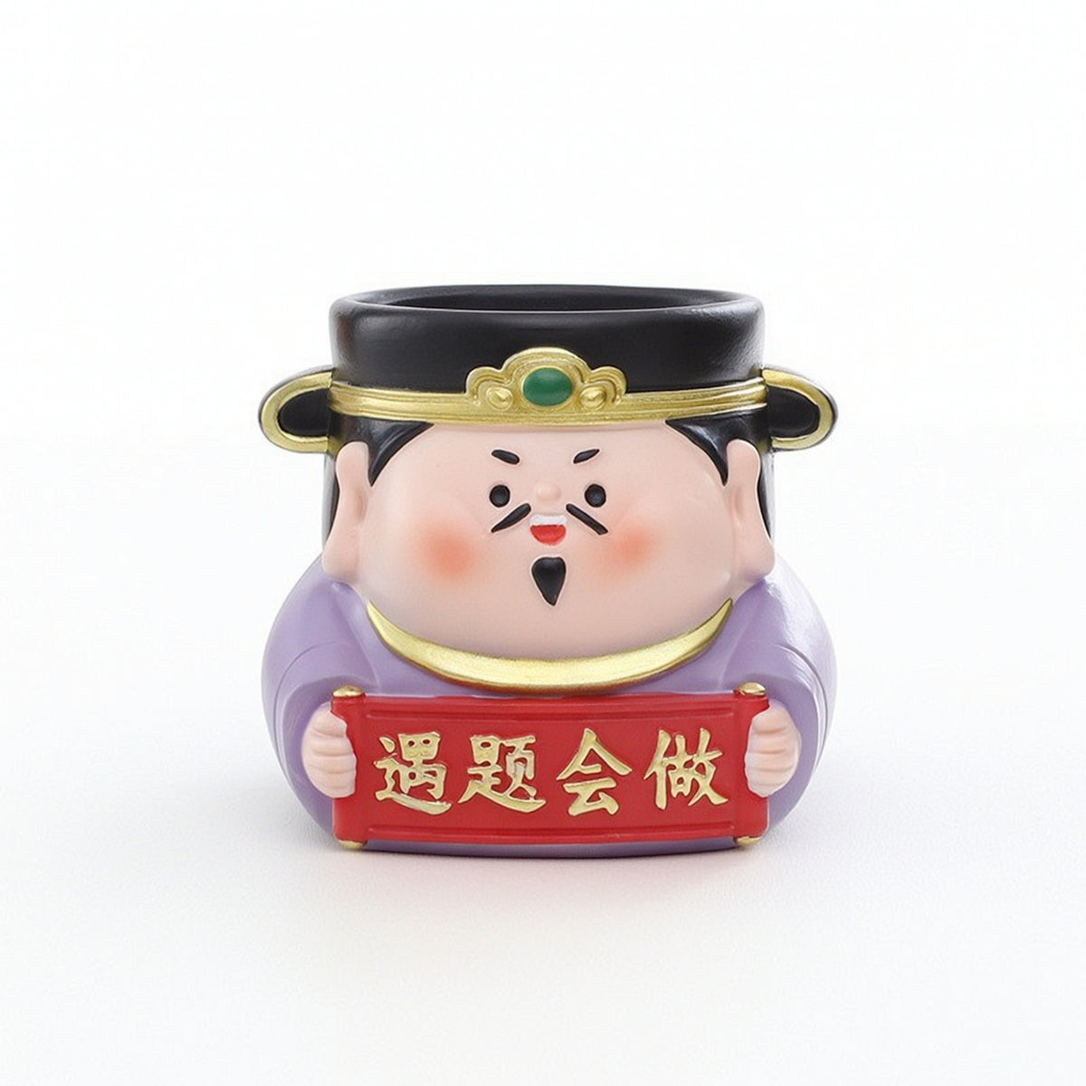 Figurine Pen Holder Compact Desk Pencil Cup Cute for Office, Students