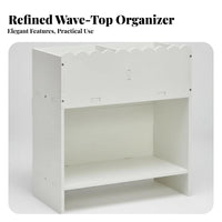 Multi-Tier Book organizer Space-Saving desktop Rack Easy Assembly for Study Area