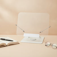 Acrylic Book Stand with Steel Frame Versatile Desktop Book Stand Clear for Learning