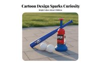Indoor Outdoor Use Foot Pedal Baseball Er Parent-Child Interaction Kids Baseball Er Hand-Eye Coordination for Girls, Lawn, Park