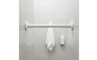 Multi-Purpose Telescopic Tension Rod Wall-Safe No-Drill Closet Rod Heavy Duty Household Hardware Non-Slip Ends for Bathroom