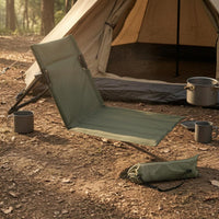 Three-Position Adjustable Folding Reclining Chair Compact Reclining Camping Chair Lightweight Foldable Lawn Recliner Oxford Cloth for Tent Use