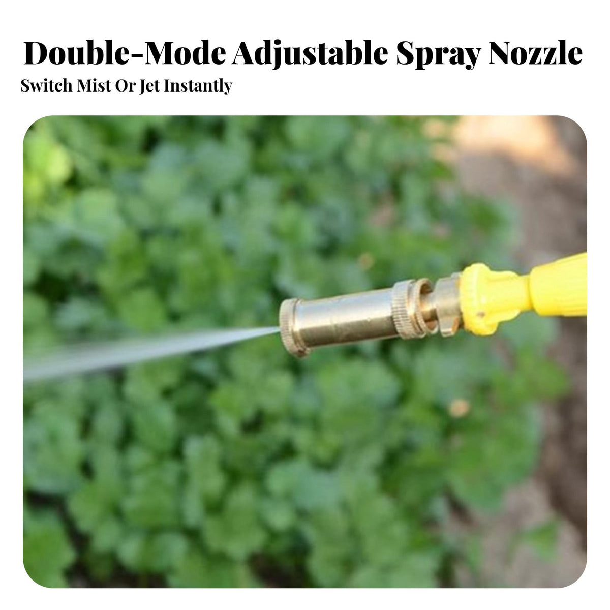 Adjustable High Pressure Sprayer Nozzle Rust Proof Agricultural Sprayer Tip Long-Lasting for Gardeners, Farming
