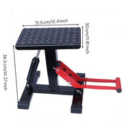 Hydraulic Motorcycle Repair Stand Rectangular Base Motorcycle Lift Stand Metal Shop Equipment