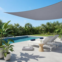 Sail Block Sail Reinforced Edges Waterproof Canopy for Swimming Pool, Garden, Camping