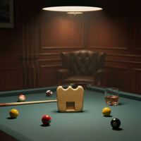 Double Cue Holder Compact Tabletop Design Wooden Cue Holder Non-Slip Rubber Base