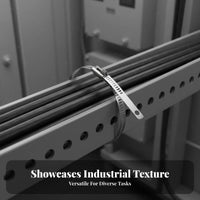 100 Pieces Stainless Steel Wire Tie Automatic-Locking Metal Zip Tie Automatic-Locking Metal Strap Anti-Rust