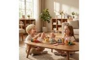Wooden Tea Set Wooden Tea Party Set Imaginative Playset for Toddlers