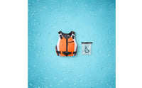 Portable Wave Rescue Vest Comfortable Fit Adult Life Jacket Adjustable Straps Rafting Buoyancy Vest Zip Front for Adults, Surfing, Boat
