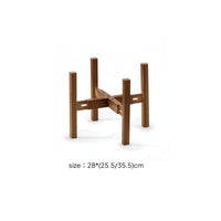 Plant Stand with Adjustable Width Expandable Wooden Plant Stand Pot Holder Modern Furniture Space-Saving for Home Decorators