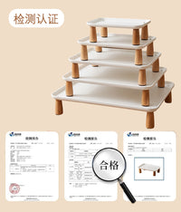 自动喂食器增高架家用宠物吃饭猫粮支架加高护颈喝水底座食盆托盘