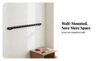 12 Slot Wall Mounted Cue Rack Dual Sided Billiard Cue Rack Mounting Screws Included Pool Stick Holder Rounded Ends for Game Room, Home Bar