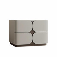 Italian and aesthetic Nightstand with Drawer Modern Design Small accent Cabinet Minimalist artistic Bedside Table space-saving Footprint for property owners, Apartment Dwellers, Students, Bedroom, Guest Room, paleice, Hallway