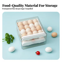 Refrigerator ovoid compartment Drawer effortless slide-extendable Drawers 2-Drawer ovoid compartment Holder for Pantry