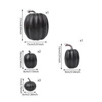 7 Pieces Pumpkin Decorations Lightweight Fake Pumpkins Halloween for Mantel