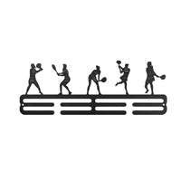 Wall-Mounted Medal Hanger with Slots Metal Medal Display Rack Space-Saving Medals Slim for Runners, Bedroom