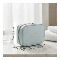 Travel Jewelry Organizer Portable Band Earring Necklace Holder Zipper Closure Zippered Jewelry Organizer for Women, Girls, Dressing Table