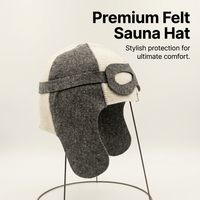Sauna Hat Steam Bath Hat Room Essential Parts Heat Resistant Sauna Hat for Heat Related Relaxation, Sauna Hat for Vaporarium Visits